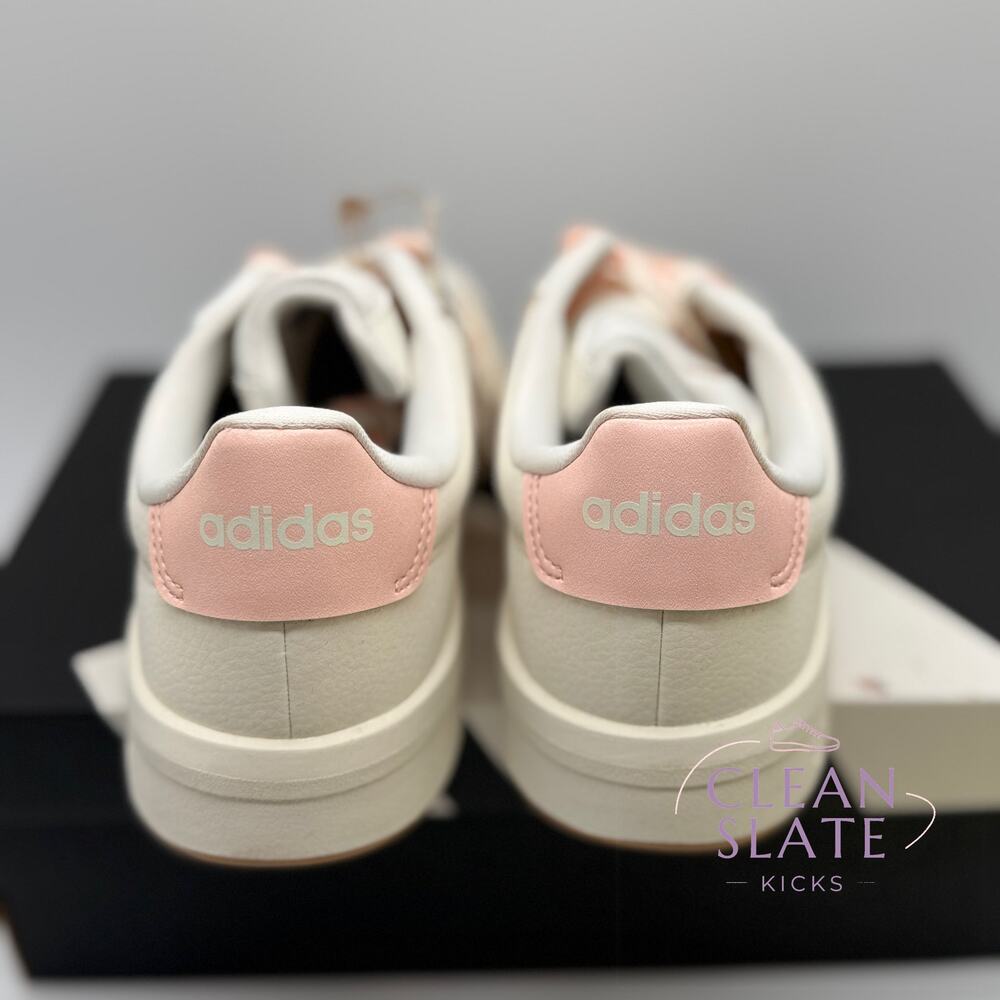 Adidas Grand Court 3.0 J Wonder White Halo Blush KJ1822 Youth Size 7 NIB - Picture 3 of 7